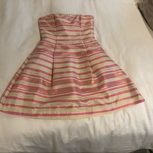 Pink, beige and gold Lilly Pulitzer dress